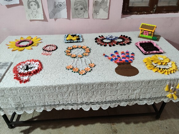 Children doing craft activities