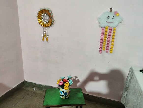 Children doing craft activities